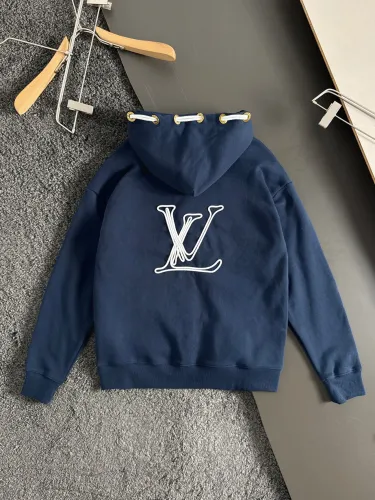 Louis Vuitton Womens Mens Long Sleeve Sweatshirt Luxury Brand Mens Sweatshirts Cotton Jersey Hoodie 1AFR32   