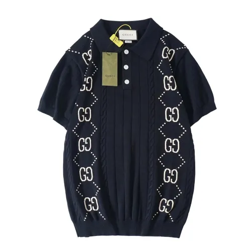 Gucci Luxury Brand Women Mens Short Sleeve T-Shirt Knitwear Polo Shirt   