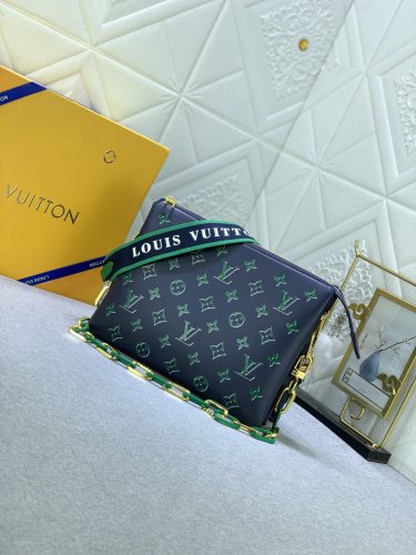 Louis Vuitton Womens Bags Messenger Shoulder Bags Luxury Brand COUSSIN MM M20771 with Original Box Monogram Canvas