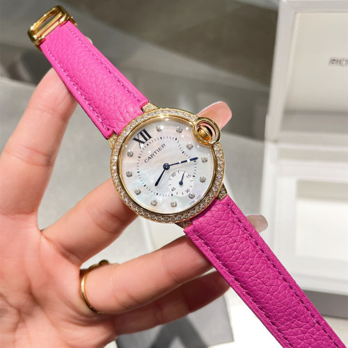Cartier Womens Watch Luxury Brand Design Fashion Type with Original Box