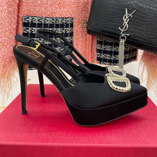 Valentino Garavani Women Fashion Shoes Pumps Luxury Brand Vlogo Signature Calfskin with Original Box 10cm Heel