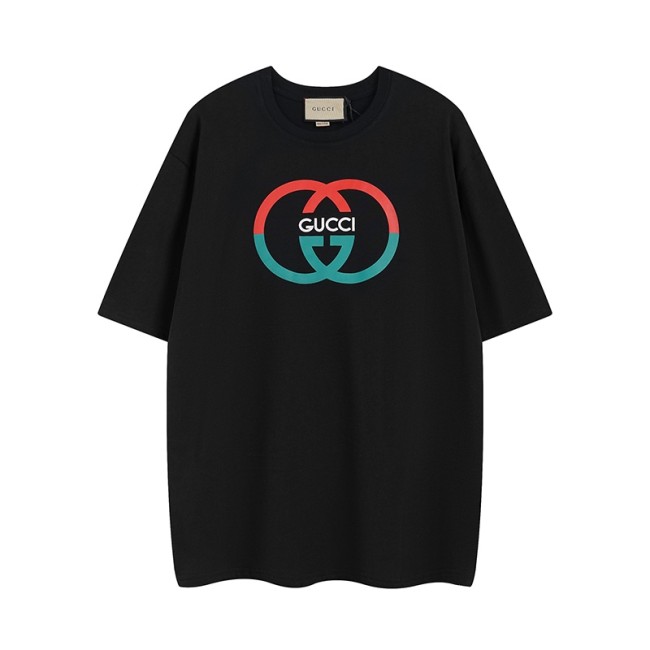 Gucci Luxury Brand Women Mens Short Sleeve T-Shirt COTTON JERSEY PRINTED T-SHIRT 771758 XJF68 2293   