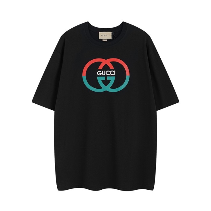 Gucci Luxury Brand Women Mens Short Sleeve T-Shirt COTTON JERSEY PRINTED T-SHIRT 771758 XJF68 2293   