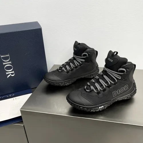 Dior Mens Shoes Sneakers Luxury Brand B28 SNEAKER DIORIZON DERBY SHOE Dior Oblique Jacquard and Rubber with Original Box 3SN277ZJW_H969