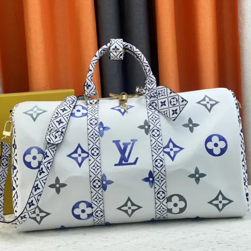 Louis Vuitton Womens and Mens Unisex Bags Luxury Brand LV Keepall Bandoulière 45 Fashion Design Travel Bag