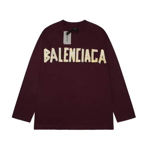 Balenciaga Luxury Brand Women Mens Long Sleeve T-Shirt   