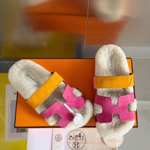 Hermes Womens Mens Unisex Shoes Winter Wool Extra Slippers Sandals Casual Fashion Sandals Luxury Brand with Original Box Whatsapp 