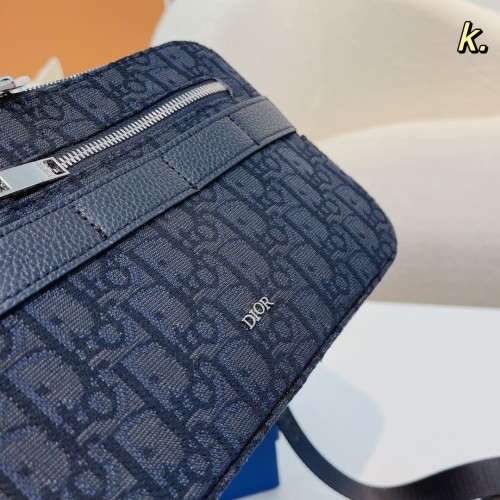 Dior Mens Bags Crossbody Bags SAFARI MESSENGER BAG Black Dior Oblique Jacquard with Original Box 1ESPO206YKY_H10E