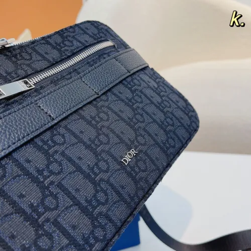 Dior Mens Bags Crossbody Bags SAFARI MESSENGER BAG Black Dior Oblique Jacquard with Original Box 1ESPO206YKY_H10E