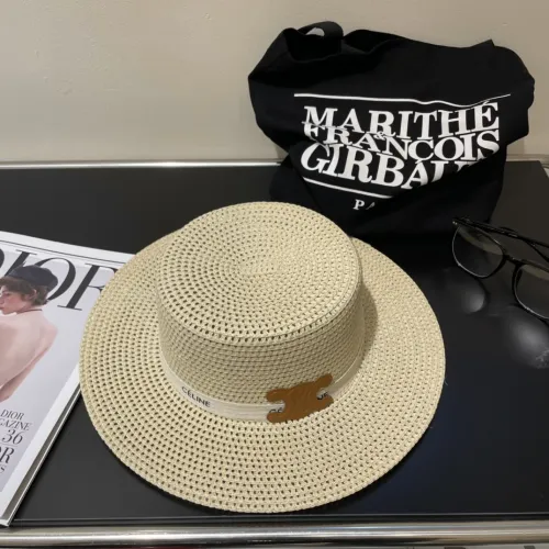 Celine Womens Hats Luxury Brand Design Celine Straw Hat with Original Box  
