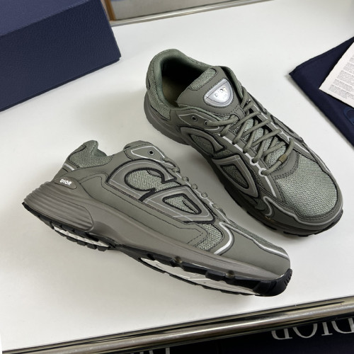 Dior Mens Shoes Sneakers Luxury Brand B30 SNEAKER Mesh and Technical Fabric with Original Box 3SN279ZRA_H840