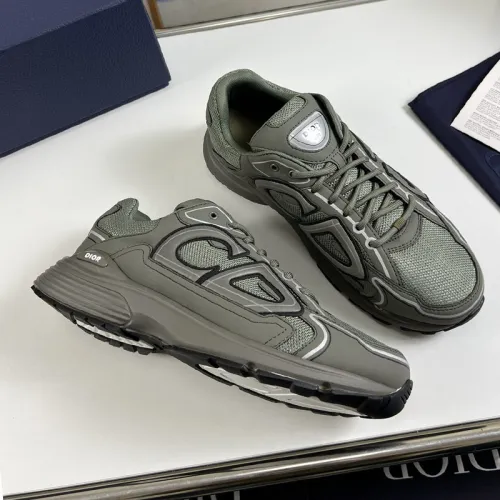 Dior Mens Shoes Sneakers Luxury Brand B30 SNEAKER Mesh and Technical Fabric with Original Box 3SN279ZRA_H840