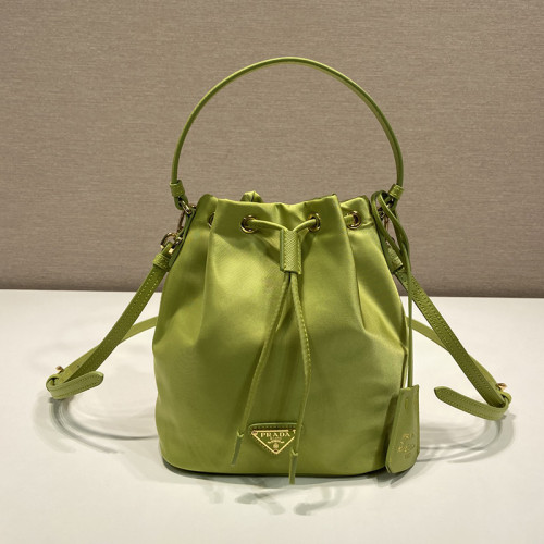 Prada Womens Shoulder Bags Luxury Brand Black Saffiano leather mini-pouch with Original Box 1BE067_RV44_F0134_V_WOM  