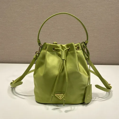 Prada Womens Shoulder Bags Luxury Brand Black Saffiano leather mini-pouch with Original Box 1BE067_RV44_F0134_V_WOM  