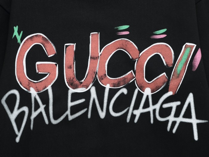 Gucci x Balenciaga Womens Mens Sweatshirt Luxury Brand Mens Sweatshirt   
