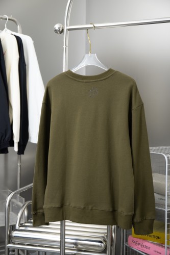 Louis Vuitton Womens Mens Long Sleeve Sweatshirt Luxury Brand Mens Sweatshirts Cotton Signature Crewneck 1AFJHB   