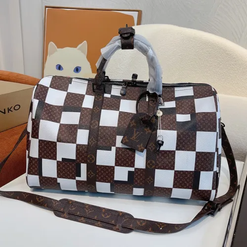 Louis Vuitton Womens and Mens Unisex Bags Luxury Brand LV Keepall Bandoulière 45 Fashion Design Travel Bag