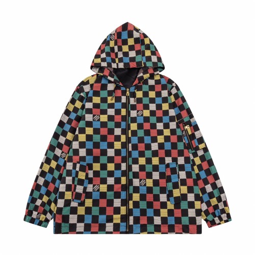 Louis Vuitton Men Womens Coat Jacket Luxury Brand Mens Zip Hoodie Jacket Top Quality   