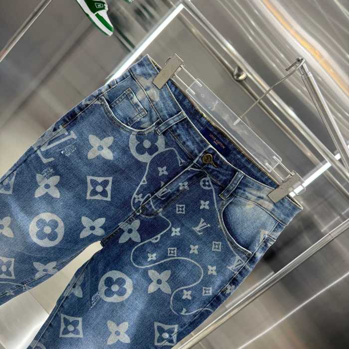 Louis Vuitton Luxury Brand Women Mens Pant Jeans   