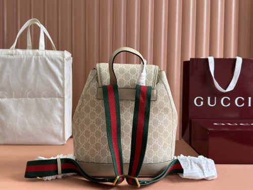 Gucci Womens Mens Fashion Bags Shoulder Backpacks Luxury Brand Backpack with Interlocking G in GG Supreme 674147 92THG 8563 with Original Box