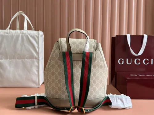 Gucci Womens Mens Fashion Bags Shoulder Backpacks Luxury Brand Backpack with Interlocking G in GG Supreme 674147 92THG 8563 with Original Box