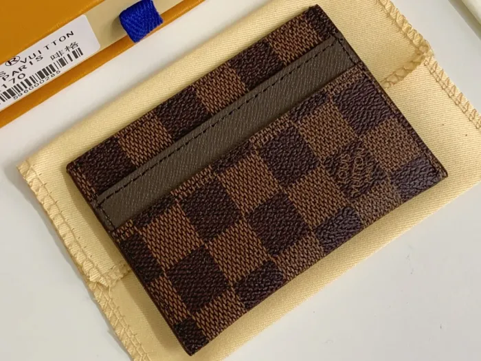 Louis Vuitton Womens Mens Bags Card Holder Luxury Brand M62170 Double Card Holder with Original Box  