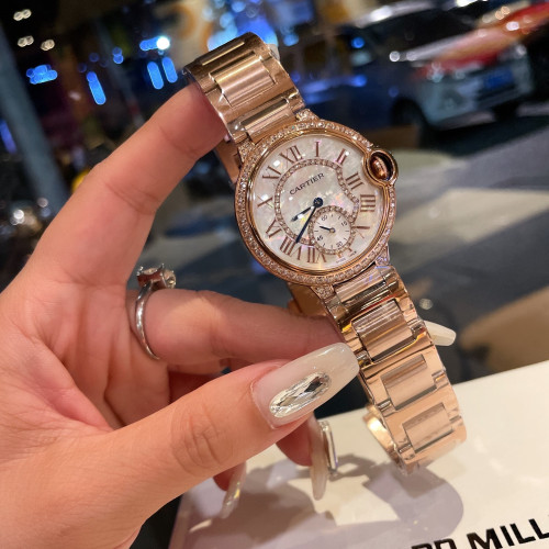 Cartier Womens Watch Luxury Brand Design Fashion Type with Original Box