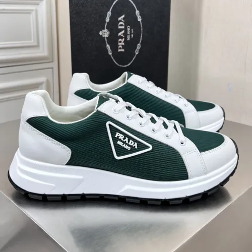 Prada Mens Shoes Casual Luxury Brand Breathable Sneakers with Original Box