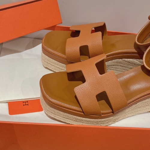 Hermes Womens Shoes Extra Slippers Casual Fashion Slipper Luxury Brand with Original Box 8cm Heel