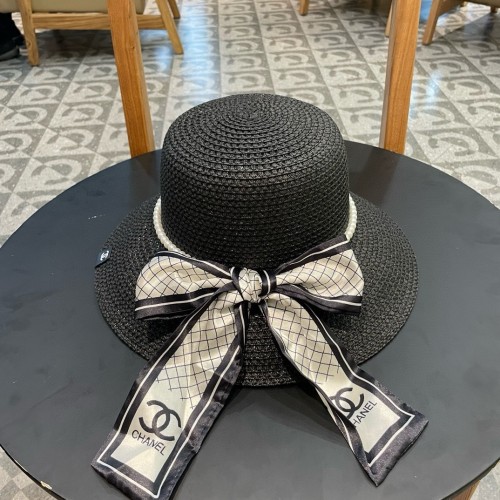 Chanel Womens Hats Luxury Brand Straw Hat Bucket Hat with Original Box  