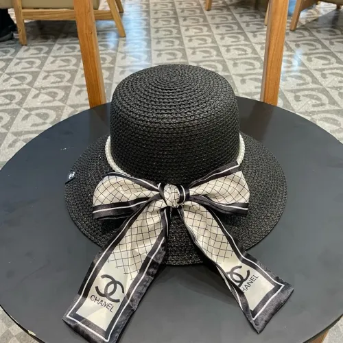 Chanel Womens Hats Luxury Brand Straw Hat Bucket Hat with Original Box  