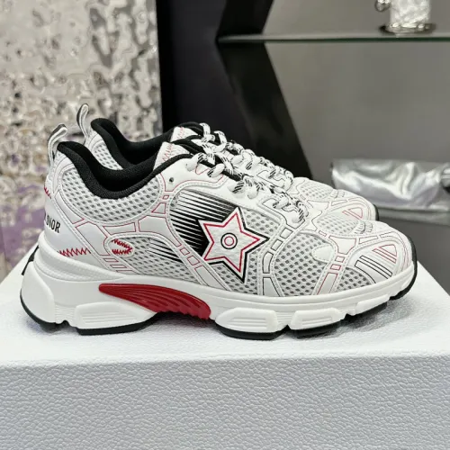 Dior Womens Shoes Sneakers Casual Luxury Brand Dior Chrono Sneaker Mesh with Leather-Effect Panels with Original Box KCK414TXX_S15U whatsapp 