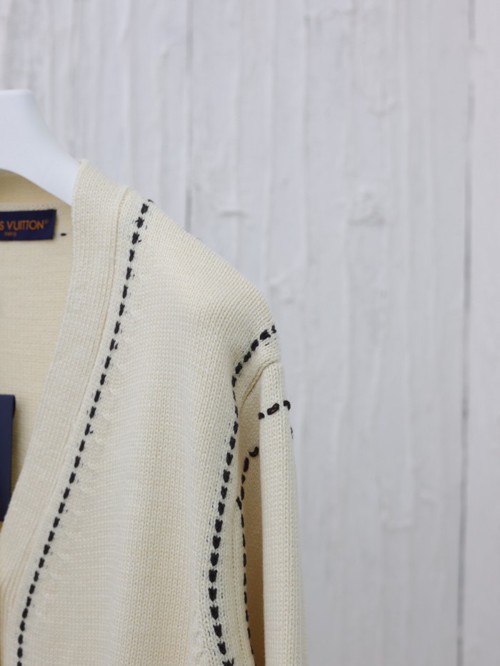 Louis Vuitton x Tyler Men Womens Sweater Knitwear Luxury Brand Mens Knit Cardigan Top Quality   
