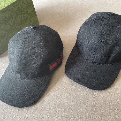 Gucci Womens Cap Baseball Hat Luxury Brand Original GG Canvas Baseball Hat With Web 200035 KQWBG 9791 with Original Box  
