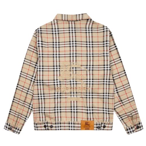 Burberry x Supreme Men Womens Coat Luxury Brand Mens Jacket Top Quality B989