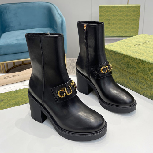 Gucci Women Shoes Boots Luxury Brand Fashion Women's ankle boot with Double G with Original Box Whatsapp 