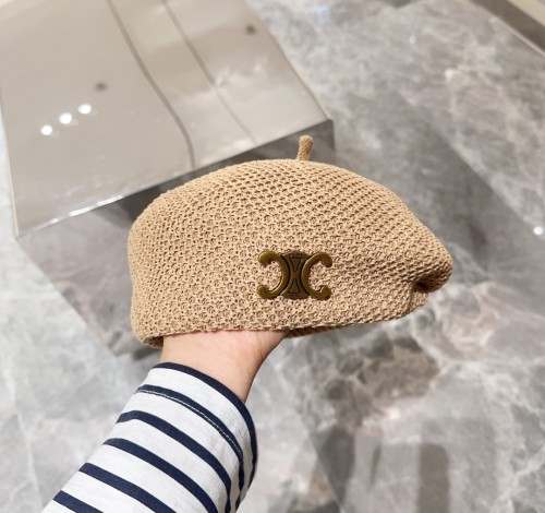 Celine Womens Hats Luxury Brand Design Celine Beret Hat with Original Box  