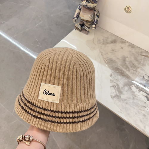 Celine Womens Hats Luxury Brand Design Celine Knit Bucket Hat with Original Box  