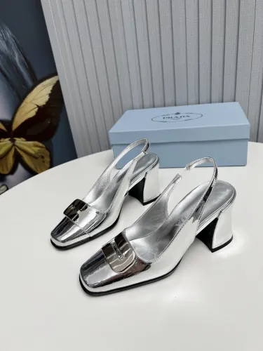Prada Womens Shoes Sandals Casual Luxury Brand Pumps 8.5cm Heel with Original Box Whatsapp 