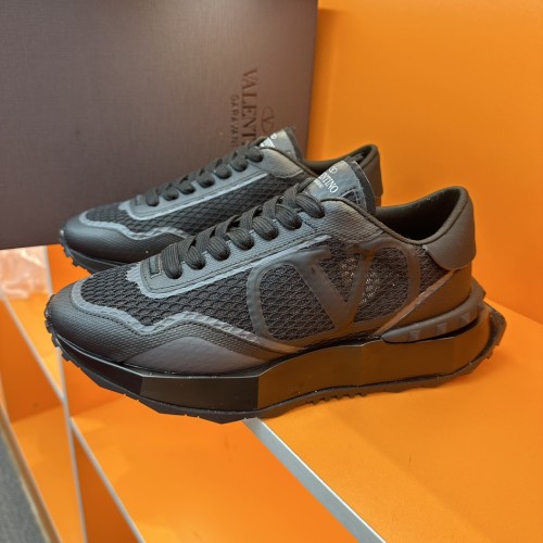 Valentino Garavani Mid-Top Calfskin VL7N Sneaker With Bands Mens Shoes Sneakers Luxury Brand with Original Box  