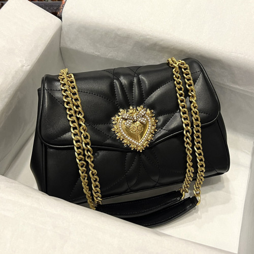 Dolce&Gabbana Womens Bags Shoulder Bag in quilted nappa leather Luxury Brand with Original Box  