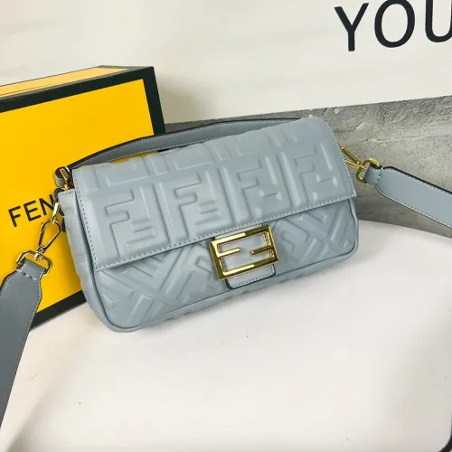 Fendi Womens Bag Shoulder Bags Luxury Brand Baguette leather bag Fashion Bags for Women with Original Box 8BR600A72VF1AQA