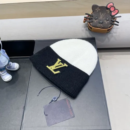 Louis Vuitton Womens Mens Cap Knit Hat Luxury Brand with Original Box  