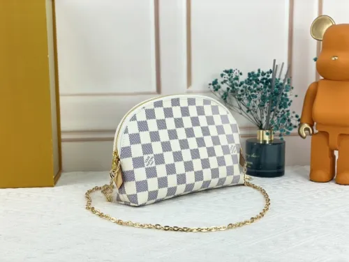 Louis Vuitton Womens Clutch Make Up Bags Luxury Fashion Type Designer LV COSMETIC POUCH GM with Original Box M47353