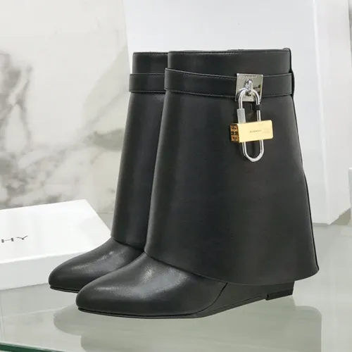 Givenchy Womens Shoes Boots Fashion Type Luxury Brand GIVENCHY BOOTS IN LEATHER with Original Box