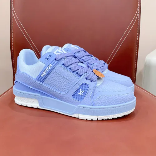 Louis Vuitton Mens Shoes Fashion Sneakers Design Luxury Brand LV TRAINER SNEAKER 1ABLVV Mix of materials with Original Box 1ABLUR  