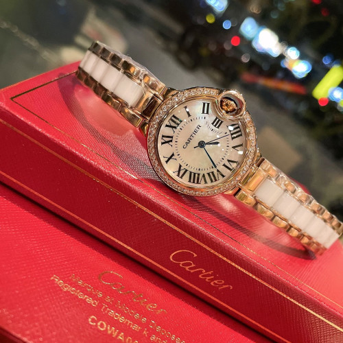 Cartier Womens Watch Luxury Brand Design Fashion Type with Original Box