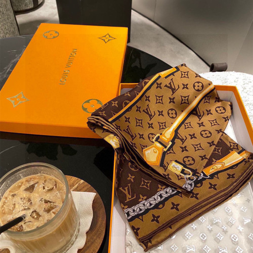 Louis Vuitton Scarves Womens Fashion Scarf with Original Box   
