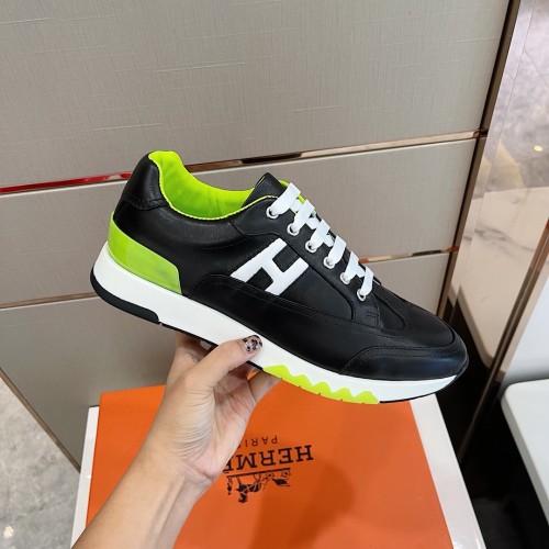 Hermes Mens Casual Shoes Fashion Sneakers Luxury Brand with Original Box