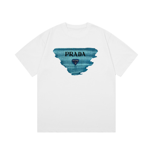 Prada Luxury Brand Men Womens Short Sleeve T-Shirt T shirts   